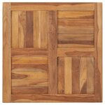 vidaXL Dessus de table Bois de teck solide 70x70x2 5 cm