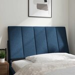 vidaXL Coussin de tête de lit bleu 100 cm tissu