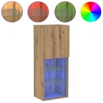 vidaXL Meuble TV chêne artisanal 40.5 x 30 x 102 cm Bois d'ingénierie