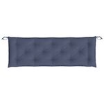 vidaXL Coussin de banc de jardin bleu marine 150x50x7 cm tissu oxford