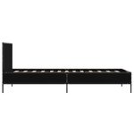 vidaXL Cadre de lit sans matelas noir 90x200 cm