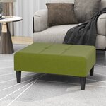 vidaXL Repose-pied Vert clair 78x56x32 cm Velours