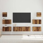 vidaXL Ensemble meuble TV 8 Pièces Bois ancien 60 x 30 x 30 cm