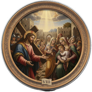 Monnaie JESUS MEETS THE WOMEN OF JERUSALEM Station VIII Via Crucis 1 Oz Argent 1$ USA 2026