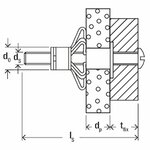 Fischer fixation métallique de cavité avec crochet hm 5x65 h 50 pcs