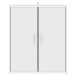 vidaXL Armoire à chaussures Blanc 60x35x70 cm Bois d’ingénierie