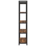vidaXL Bibliothèque Chêne fumé 80 x 30 x 153 cm Bois d'ingénierie