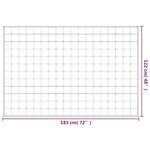 vidaXL Couverture lestée Crème clair 122x183 cm 9 kg Tissu