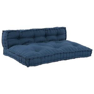 vidaXL Coussin de canapé 2 Pièces Indigo tissu