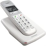 TELEFUNKEN TELEPHONE DECT SOLO SENIOR GROSSES TOUCHES TD 301  COMPATBILE APPAREIL AUDITIF MAINS LIBRES BLANC