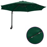 vidaXL Parasol de jardin Vert 248 x 248 x 148 cm Polyester  Acier