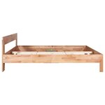 vidaXL Cadre de lit sans matelas bois de chêne massif 160x200 cm