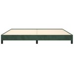 vidaXL Cadre de lit Vert foncé 200x200 cm Velours