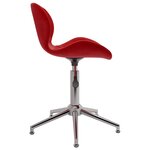 vidaXL Chaise pivotante de salle à manger Rouge bordeaux Velours