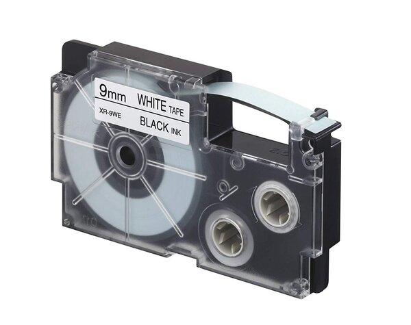 Ruban pour Label Printer  9 mm de large  8 m long  noir sur bleu CASIO