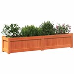 vidaXL Jardinières 2 Pièces cire marron bois de pin massif