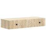 vidaXL Table d'appoint murale 87 5 x 34 5 x 17 cm Bois d'ingénierie