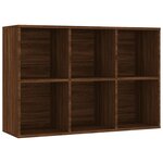 vidaXL Bibliothèque/Buffet Chêne marron 66x30x98 cm Bois d'ingénierie