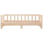 vidaXL Lit de jour avec lit gigogne 90x190 cm bois de pin massif