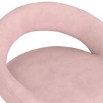 vidaXL Tabourets de bar lot de 2 rose velours