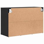 vidaXL Cabinet à chaussures avec étagère Chêne noir 77.5 x 30 x 51 cm