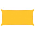 vidaXL Voile d'ombrage 160 g/m² Jaune 2x4 m PEHD