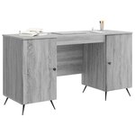vidaXL Bureau Sonoma gris 142 5 x 50 x 75 cm Bois d'ingénierie