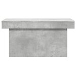 vidaXL Table basse gris béton 80x55x40 cm bois d'ingénierie
