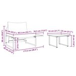 vidaXL Ensemble de canapé de jardin 2 Pièces Anthracite Acier