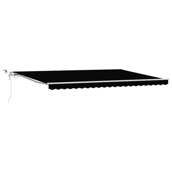 vidaXL Auvent rétractable automatique avec LED  noir  500 x 350 cm