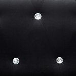 vidaXL Canapé à 2 places Tapisserie en velours 146x75x72 cm Noir