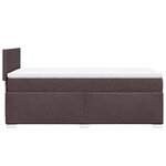 vidaXL Sommier à lattes de lit avec matelas Marron foncé 90x190 cm