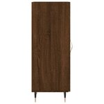 vidaXL Buffet Chêne marron 34 5x34x90 cm Bois d'ingénierie