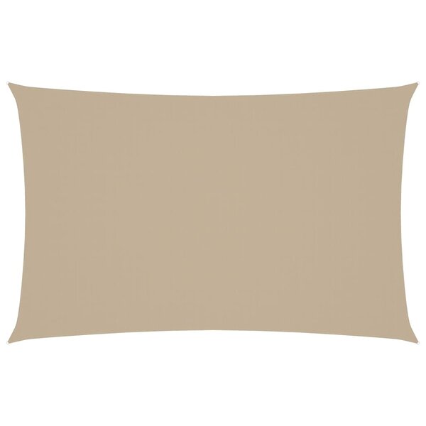 vidaXL Voile de parasol tissu oxford rectangulaire 4x7 m beige