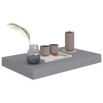 vidaXL Étagère murale flottante gris 40x23x3 8 cm MDF