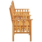 vidaXL Chaises de jardin avec table à thé 159x61x92 cm Bois d'acacia