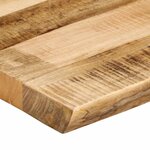 vidaXL Dessus de table bord vivant 100x60x3 8 cm bois de manguier brut