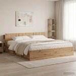 vidaXL Cabinet de Tête de Lit Chêne artisanal Bois d'ingénierie