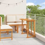 vidaXL Ensemble bistro de jardin 3 Pièces Marron Bois d'acacia massif