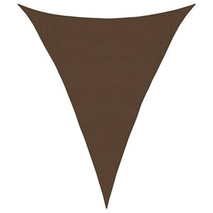 vidaXL Voile d'ombrage 160 g/m² Marron 3x4x4 m PEHD