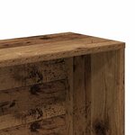 vidaXL Bibliothèque vieux bois 157x24x160 cm bois d'ingénierie