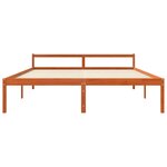 vidaXL Cadre de lit Cire marron 180 x 200 cm Bois de pin massif