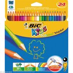 Etui carton de 24 crayons de couleur ECO KIDS EVOLUTION 24 Couleurs BIC