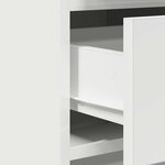 vidaXL Buffet avec tiroir Blanc 40 x 41 x 75 cm Bois d'ingénierie