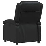 vidaXL Fauteuil de massage inclinable Noir Similicuir
