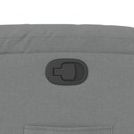 vidaXL Fauteuil inclinable en tissu gris clair
