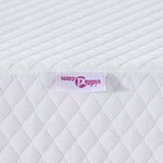 vidaXL Coussins de Matelas Blanc 120 x 200 cm