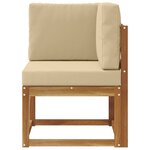 vidaXL Canapé d'angle extérieur Bois d'Acacia Massif