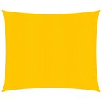 vidaXL Voile d'ombrage 160 g/m² Jaune 3 6x3 6 m PEHD
