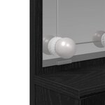 vidaXL Table de Toilette avec tiroir Chêne noir 86.5 x 35 x 136 cm